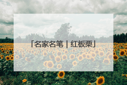 名家名笔｜红板栗
