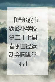 哈尔滨市铁岭小学校第二十七届春季田径运动会圆满举行
