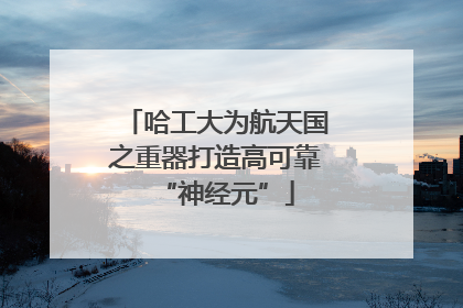 哈工大为航天国之重器打造高可靠“神经元”