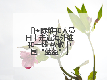 国际维和人员日丨走近海外维和一线 致敬中国“蓝盔”