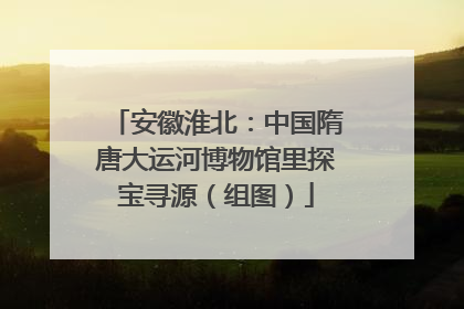 安徽淮北：中国隋唐大运河博物馆里探宝寻源（组图）