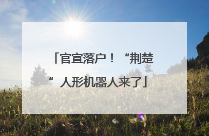 官宣落户！“荆楚”人形机器人来了
