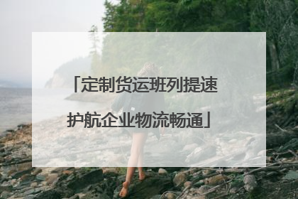 定制货运班列提速 护航企业物流畅通