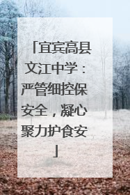 宜宾高县文江中学：严管细控保安全，凝心聚力护食安