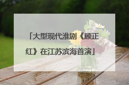 大型现代淮剧《顾正红》在江苏滨海首演