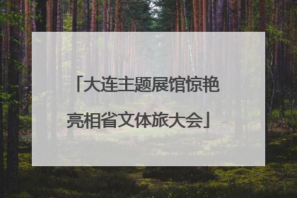 大连主题展馆惊艳亮相省文体旅大会