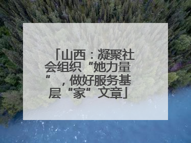 山西：凝聚社会组织“她力量”，做好服务基层“家”文章