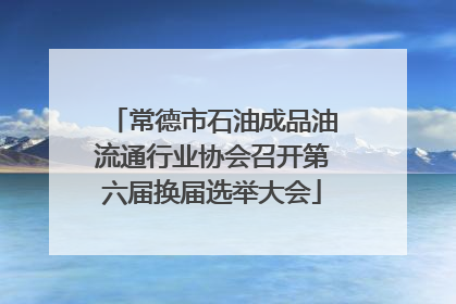 常德市石油成品油流通行业协会召开第六届换届选举大会