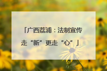 广西荔浦：法制宣传走“新”更走“心”