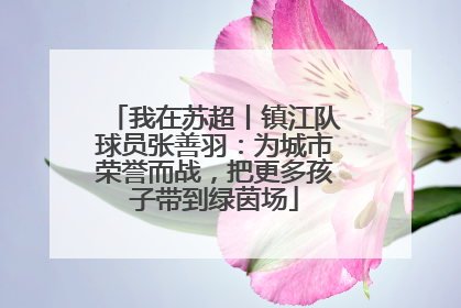我在苏超丨镇江队球员张善羽：为城市荣誉而战，把更多孩子带到绿茵场