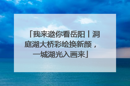 我来邀你看岳阳丨洞庭湖大桥彩绘换新颜，一城湖光入画来