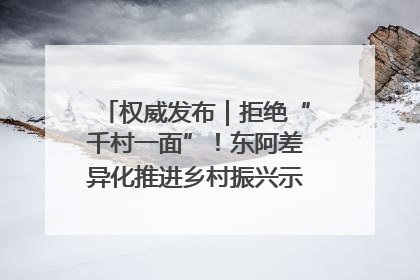 权威发布｜拒绝“千村一面”！东阿差异化推进乡村振兴示范片区建设