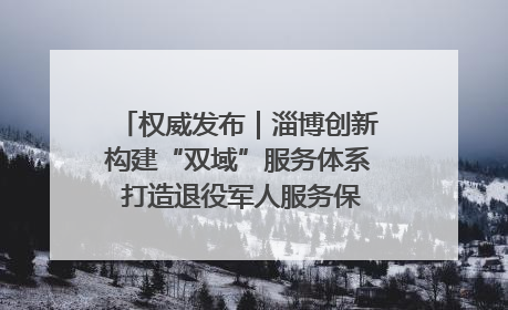 权威发布｜淄博创新构建“双域”服务体系 打造退役军人服务保障“淄博样板”