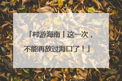 村游海南丨这一次，不能再放过海口了！