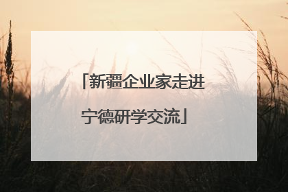 新疆企业家走进宁德研学交流