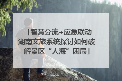 智慧分流+应急联动 湖南文旅系统探讨如何破解景区“人海”困局