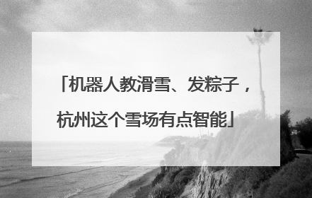 机器人教滑雪、发粽子，杭州这个雪场有点智能