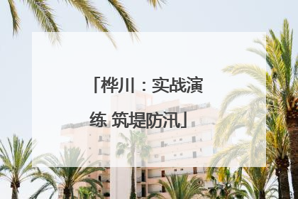 桦川：实战演练 筑堤防汛