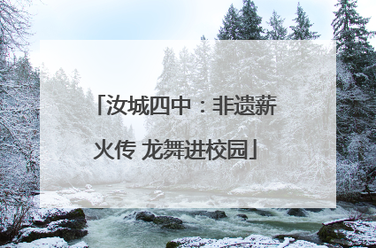 汝城四中：非遗薪火传 龙舞进校园