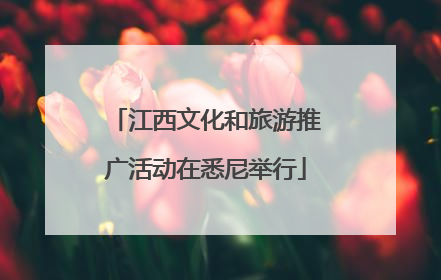 江西文化和旅游推广活动在悉尼举行