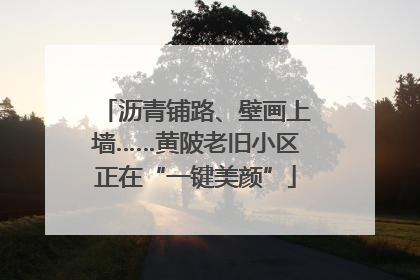 沥青铺路、壁画上墙……黄陂老旧小区正在“一键美颜”