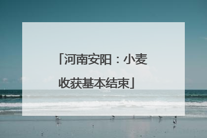 河南安阳：小麦收获基本结束
