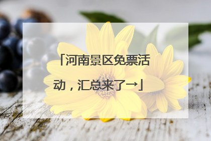 河南景区免票活动，汇总来了→