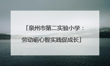 泉州市第二实验小学：劳动砺心智实践促成长