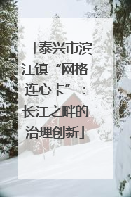 泰兴市滨江镇“网格连心卡”：长江之畔的治理创新