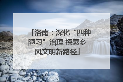 洛南：深化“四种陋习”治理 探索乡风文明新路径