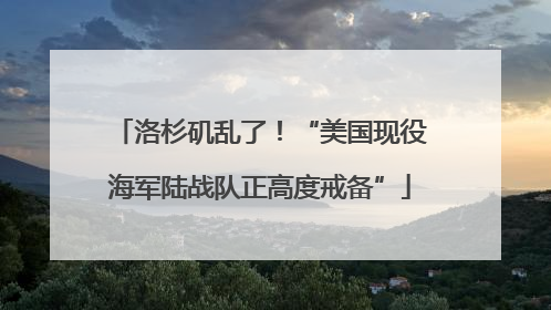 洛杉矶乱了！“美国现役海军陆战队正高度戒备”