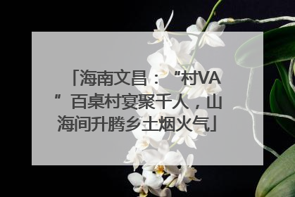 海南文昌：“村VA”百桌村宴聚千人，山海间升腾乡土烟火气