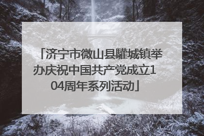济宁市微山县驩城镇举办庆祝中国共产党成立104周年系列活动