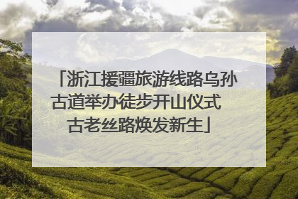 浙江援疆旅游线路乌孙古道举办徒步开山仪式 古老丝路焕发新生