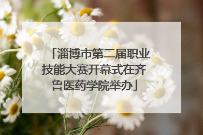 淄博市第二届职业技能大赛开幕式在齐鲁医药学院举办