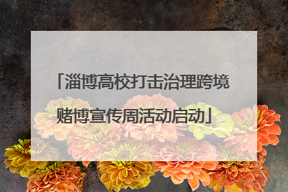 淄博高校打击治理跨境赌博宣传周活动启动