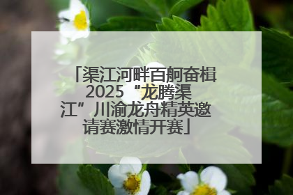 渠江河畔百舸奋楫 2025“龙腾渠江”川渝龙舟精英邀请赛激情开赛