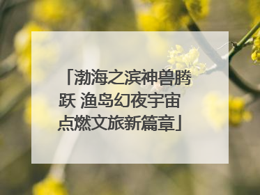 渤海之滨神兽腾跃 渔岛幻夜宇宙点燃文旅新篇章