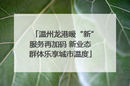 温州龙港暖“新”服务再加码 新业态群体乐享城市温度