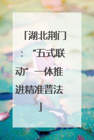 湖北荆门：“五式联动”一体推进精准普法