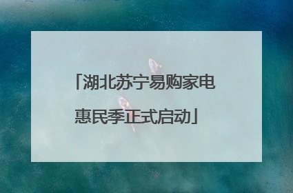 湖北苏宁易购家电惠民季正式启动