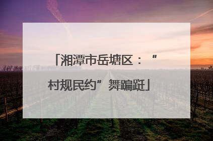 湘潭市岳塘区：“村规民约”舞蹁跹