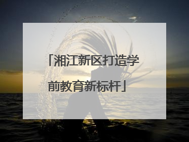 湘江新区打造学前教育新标杆
