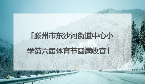 滕州市东沙河街道中心小学第六届体育节圆满收官