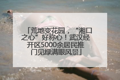 荒地变花园，“湘口之心”好称心！武汉经开区5000余居民推门见绿满眼风景