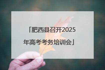 肥西县召开2025年高考考务培训会