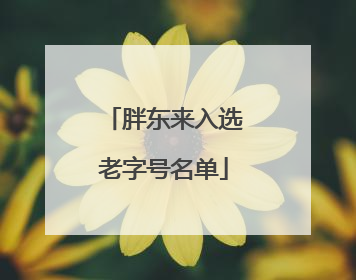 胖东来入选老字号名单