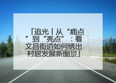 追光丨从“痛点”到“亮点”：看文昌街道如何绣出村居发展新图景