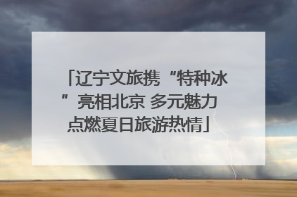 辽宁文旅携“特种冰”亮相北京 多元魅力点燃夏日旅游热情