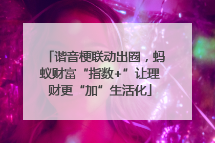 谐音梗联动出圈，蚂蚁财富“指数+”让理财更“加”生活化